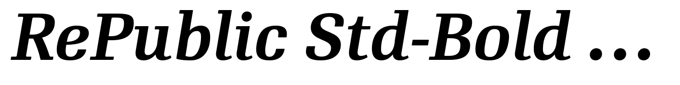 RePublic Std-Bold Italic